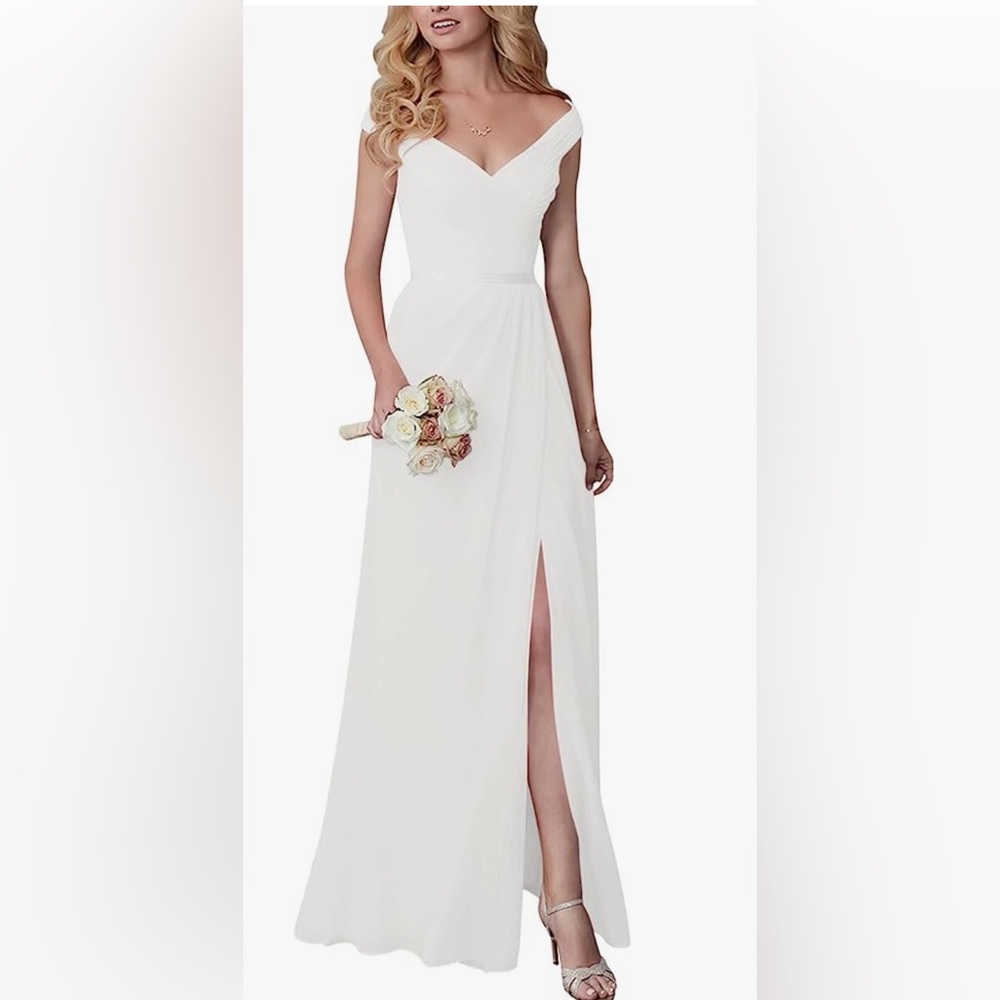 White Chiffon Dress